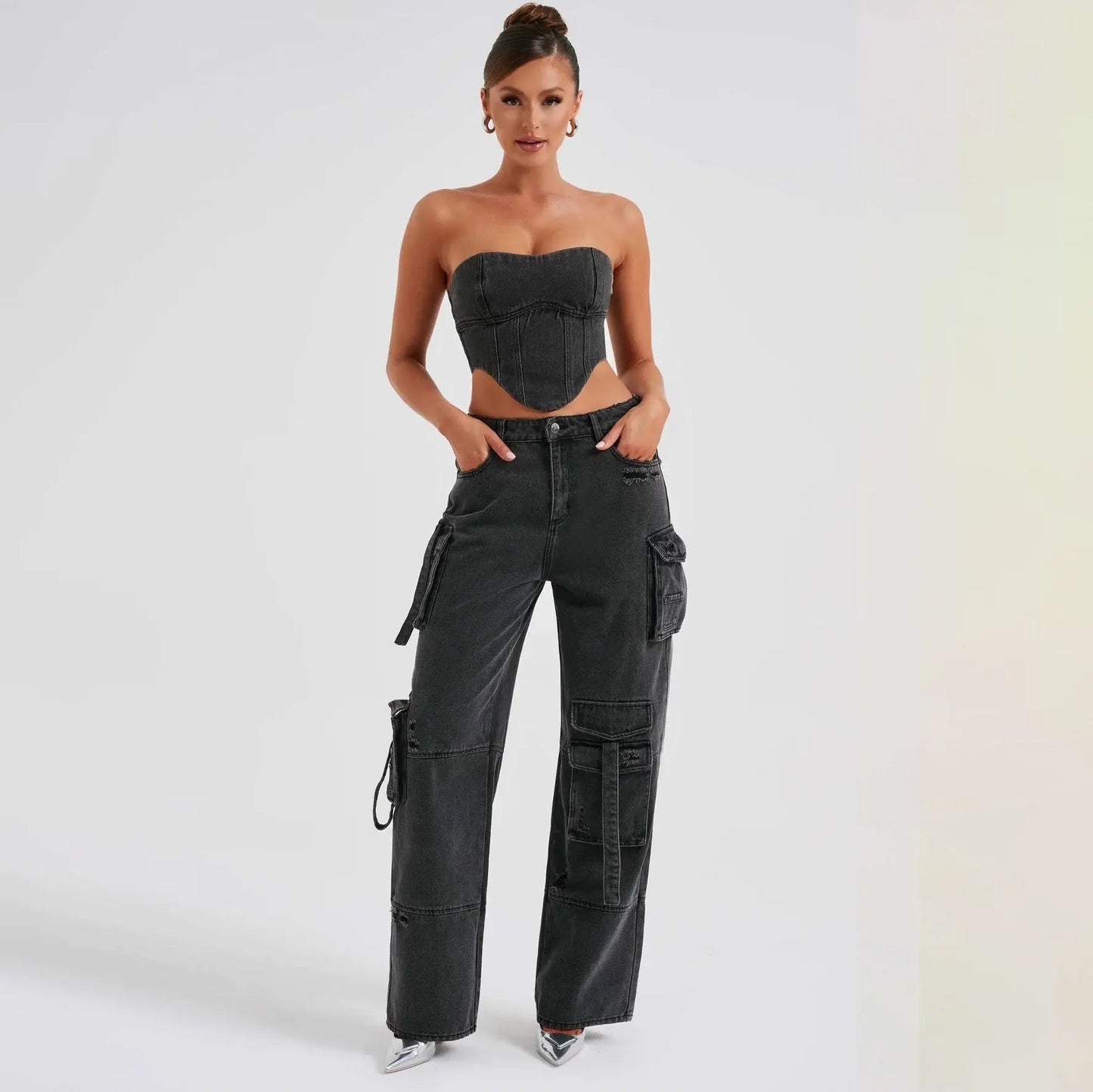 Corinna® | Classic cargo jeans for women