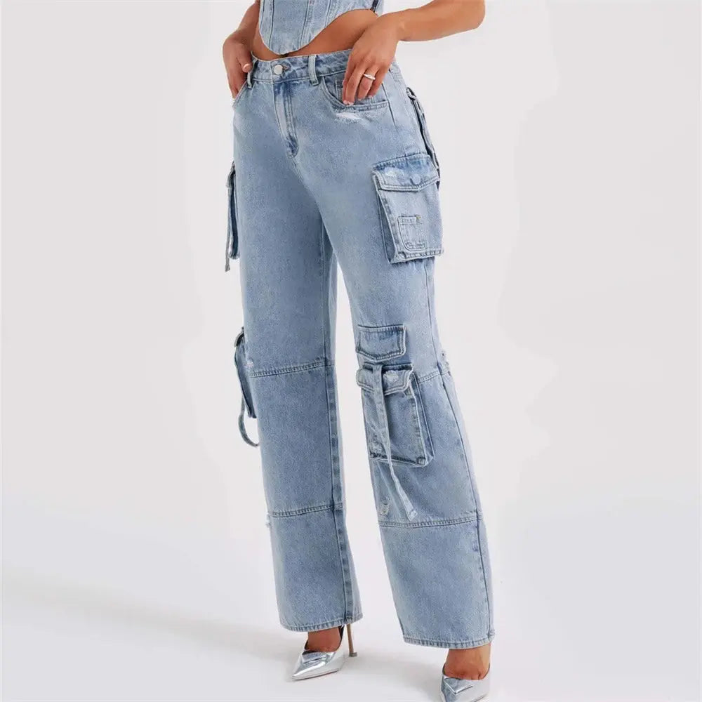 Corinna® | Classic cargo jeans for women