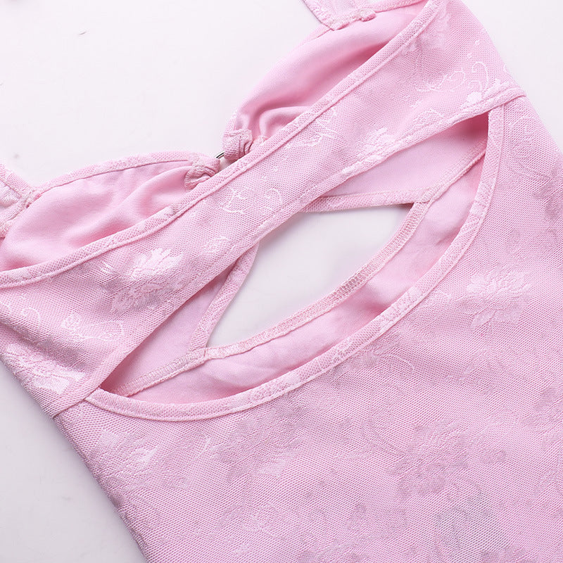 Celeste® | Minivestido Hollow Split Pink