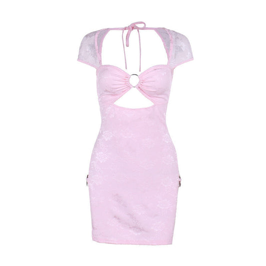 Celeste® | Minivestido Hollow Split Pink