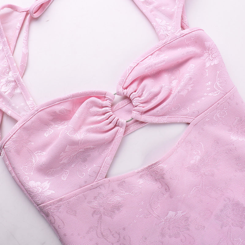 Celeste® | Minivestido Hollow Split Pink
