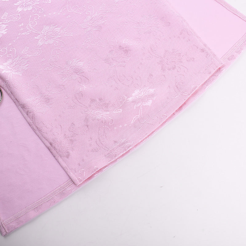 Celeste® | Minivestido Hollow Split Pink