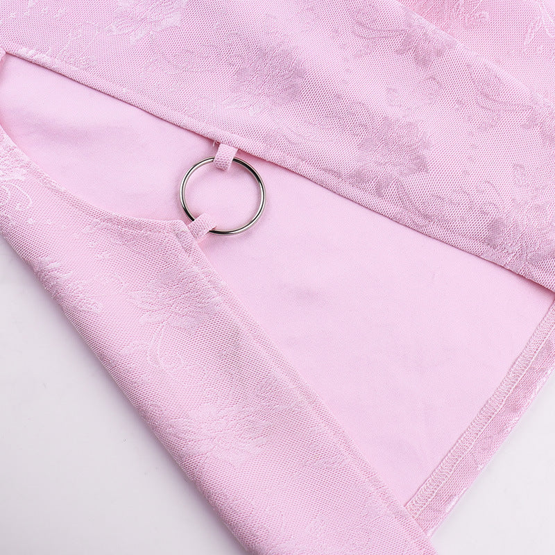 Celeste® | Minivestido Hollow Split Pink