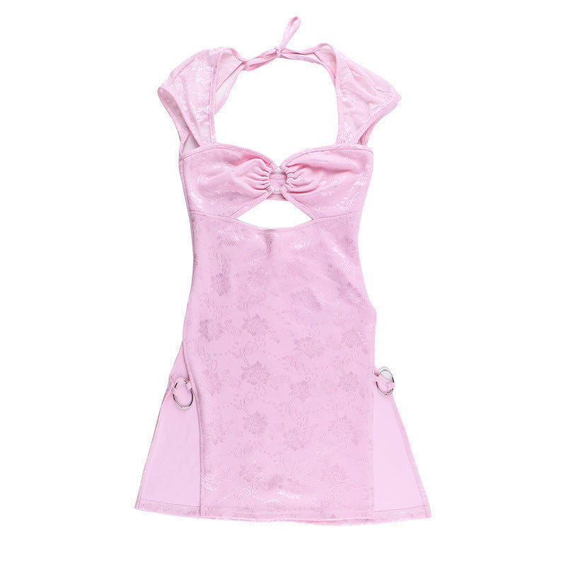 Celeste® | Minivestido Hollow Split Pink