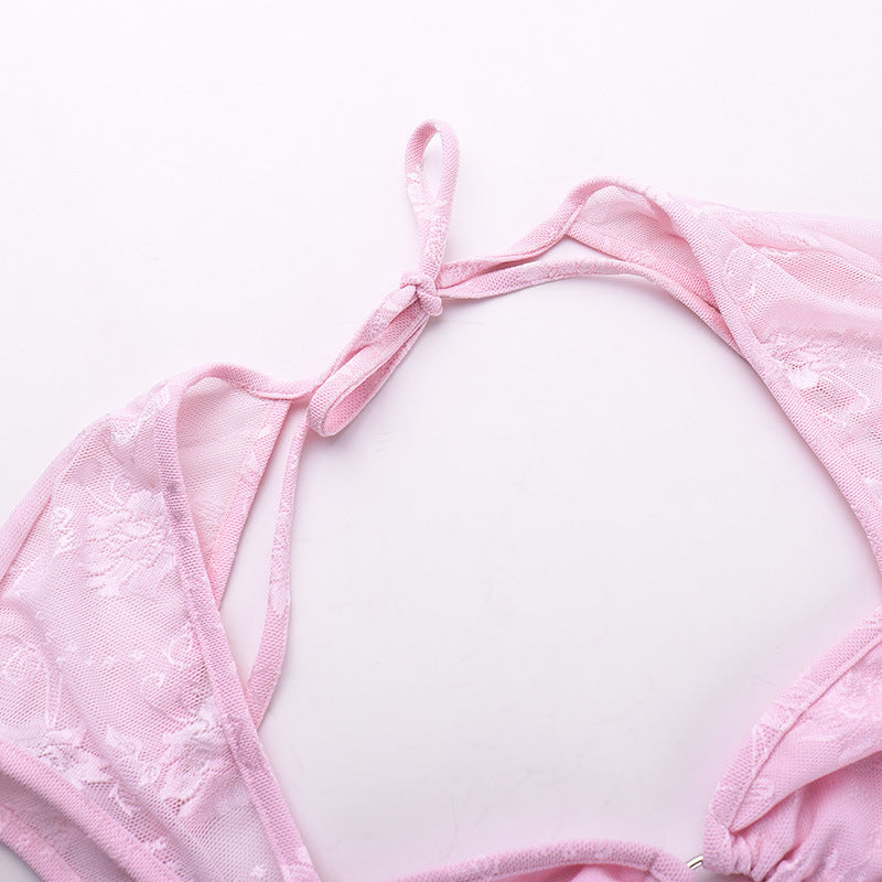 Celeste® | Minivestido Hollow Split Pink