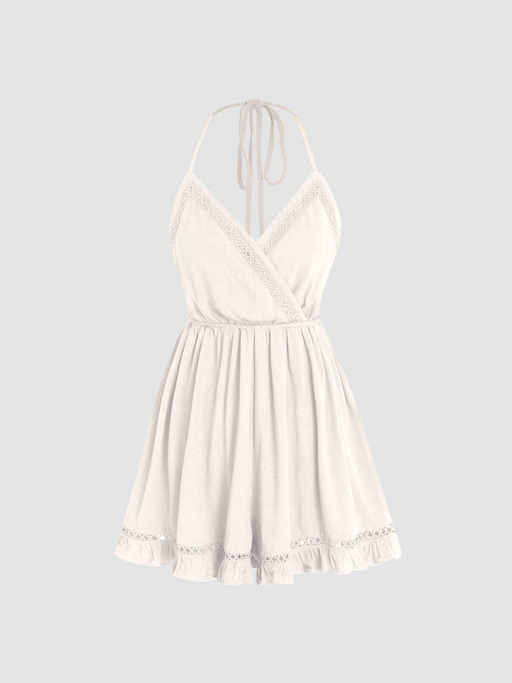 Carla® | Elegant casual white dress with texture.