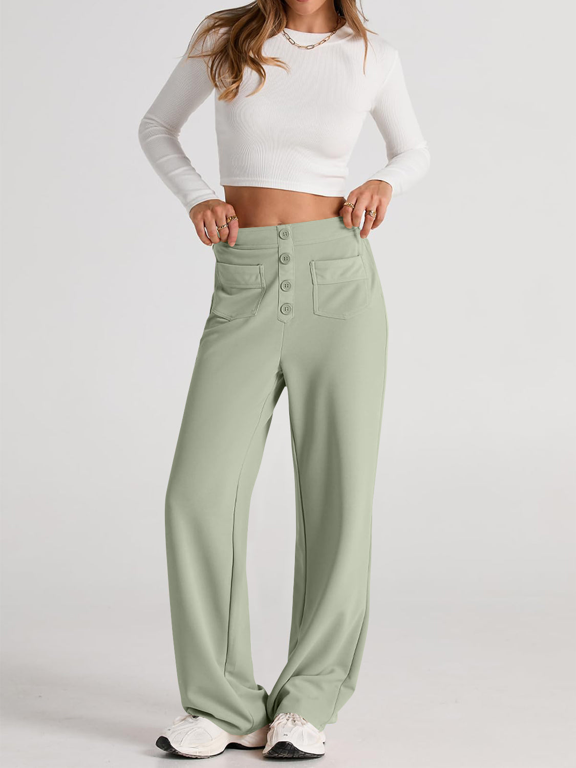 Apolonia | Wide-leg, high-waisted trousers