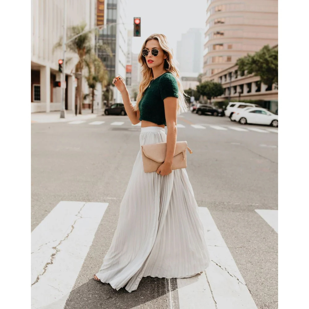 Alondra® | Long pleated dress
