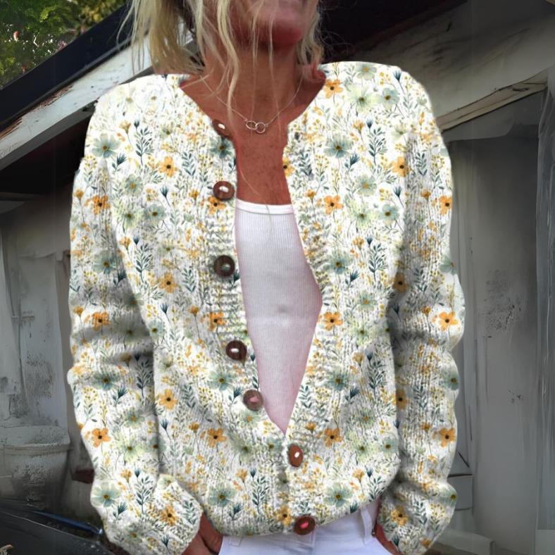 Ella® | Elegant floral cardigan for women