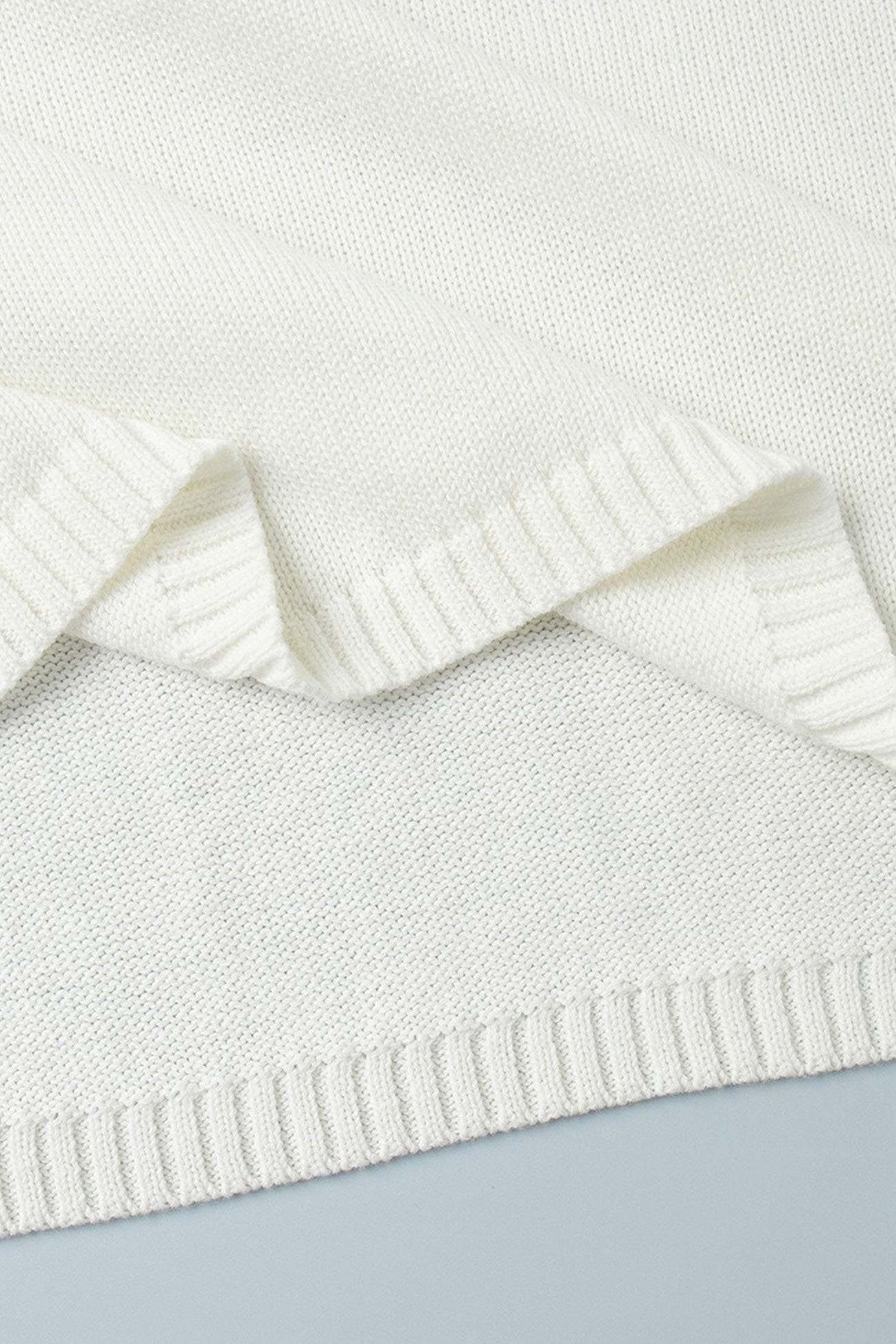 Elena® | Crew Neck Backless Cotton Sweater