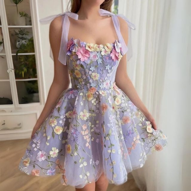 Daniela® | Cocktail Dress With Floral Appliqu��s