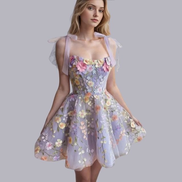 Daniela® | Cocktail Dress With Floral Appliqu��s