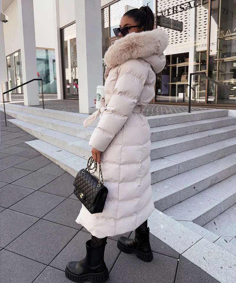 Carmen® | Chic women's winter coat with fur collar