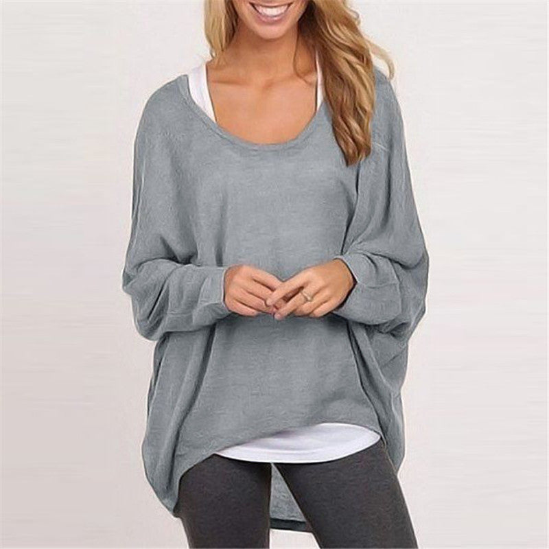 Women’s Knit Sweater – Oversized Fit – Tunic Length – Long Sleeve Casual Wear
