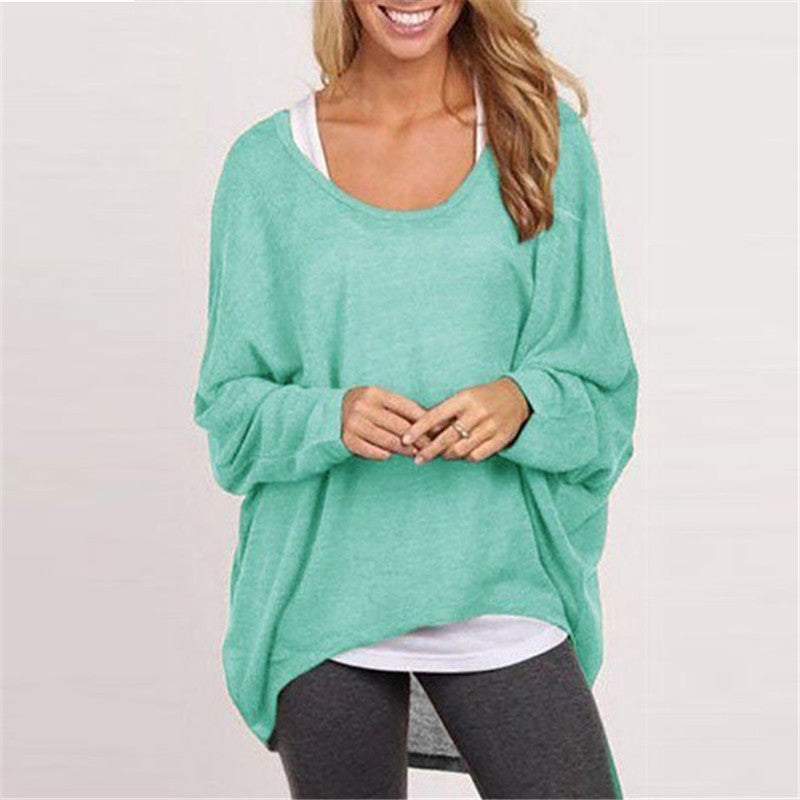 Women’s Knit Sweater – Oversized Fit – Tunic Length – Long Sleeve Casual Wear