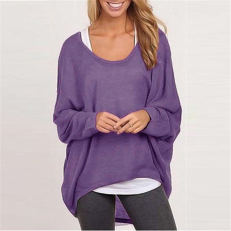 Women’s Knit Sweater – Oversized Fit – Tunic Length – Long Sleeve Casual Wear