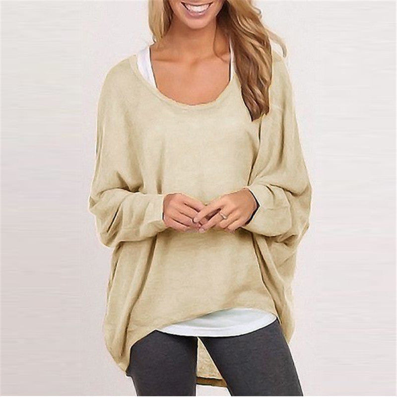 Women’s Knit Sweater – Oversized Fit – Tunic Length – Long Sleeve Casual Wear