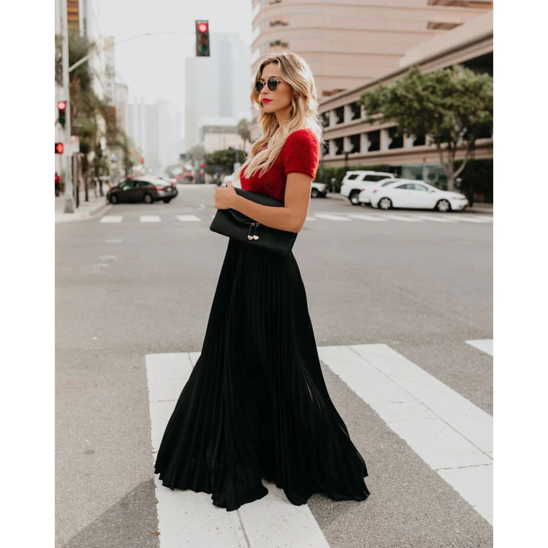 Alondra® | Long pleated dress