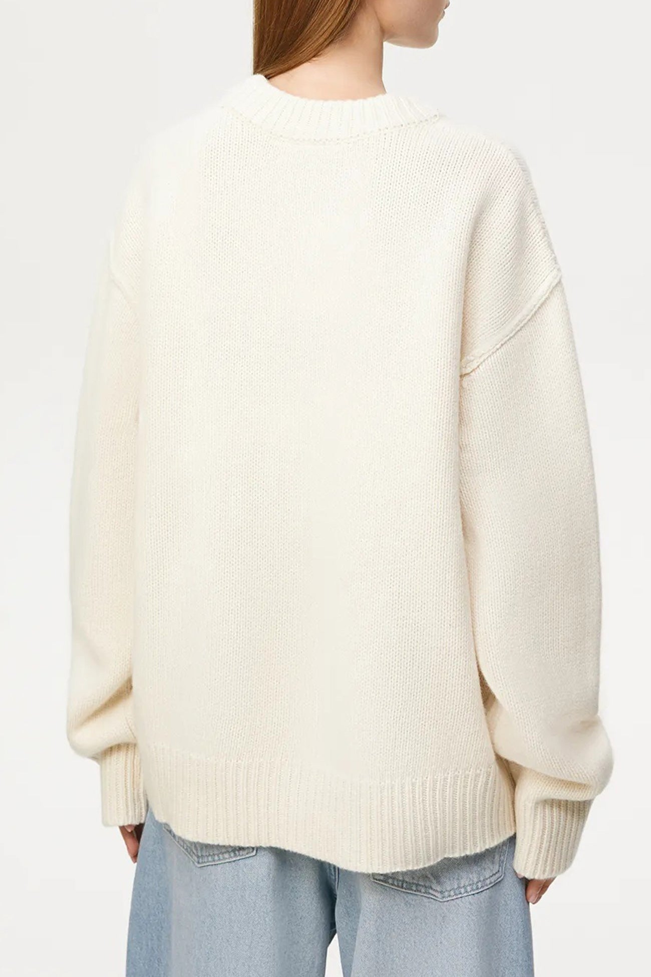 Carmen® | Round Neck Solid Color Pullover Sweater