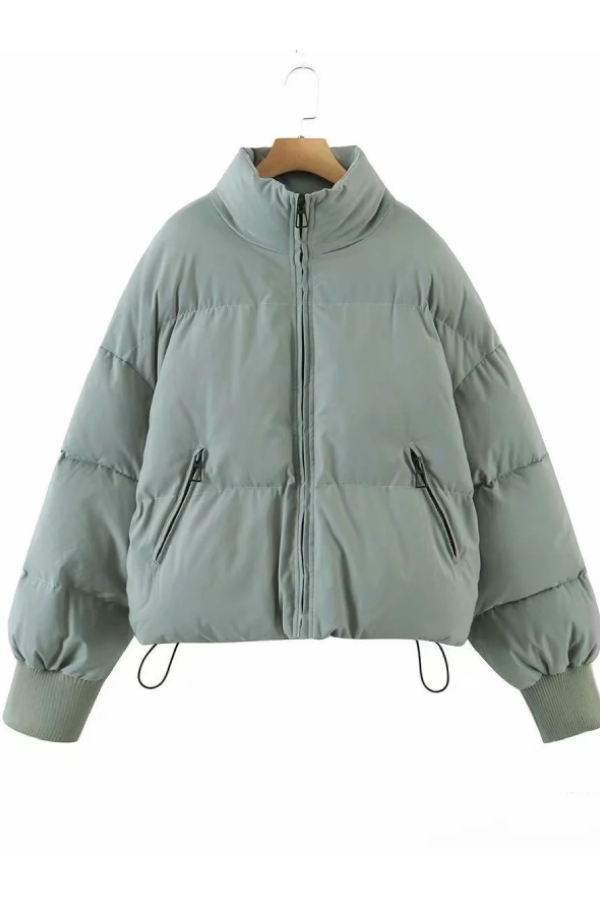 Brianna® | Stand Collar Zipper Pocket Thick Warm Cotton Jacket