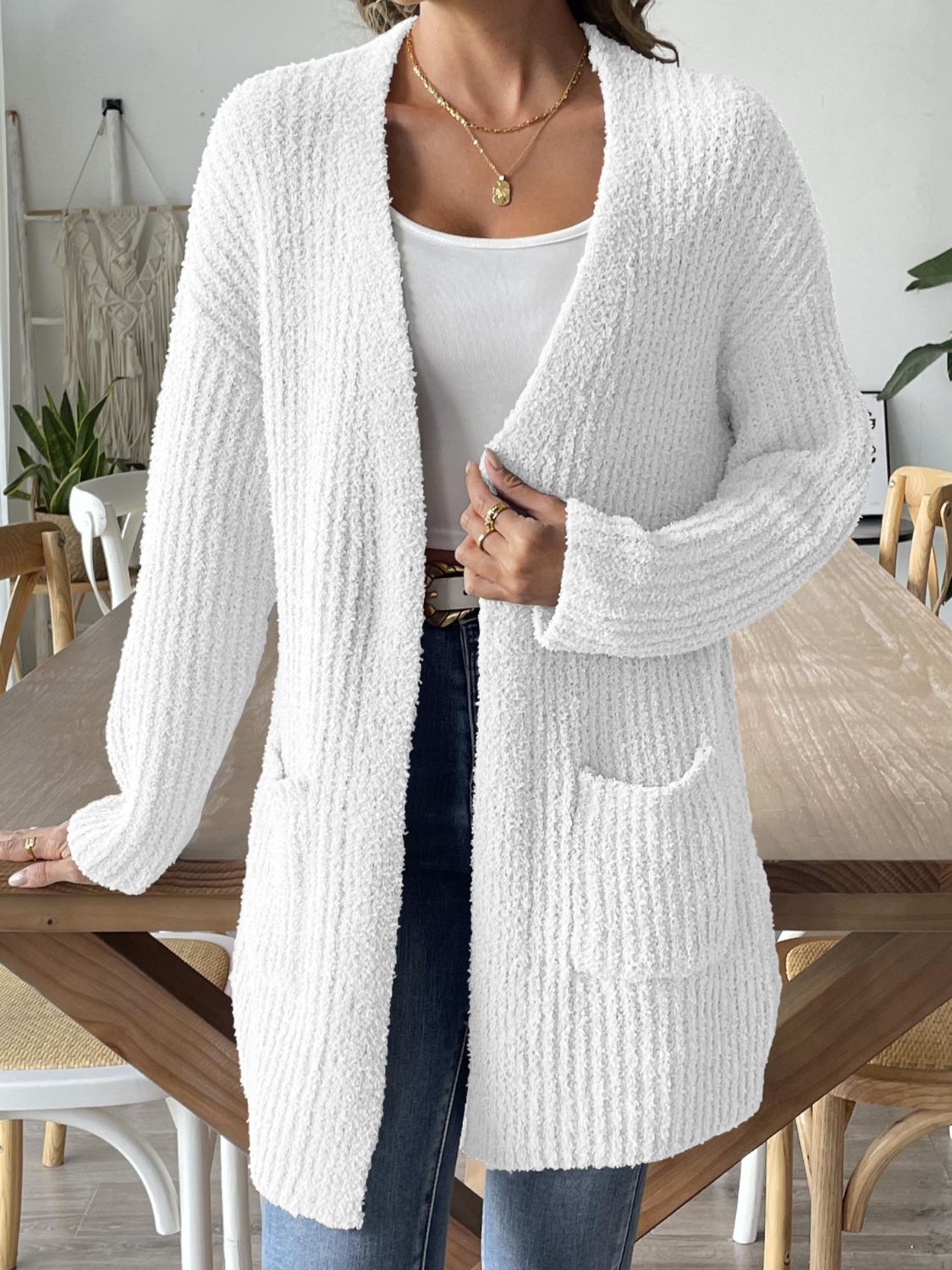 Elisa® | Long sleeve open front cardigan