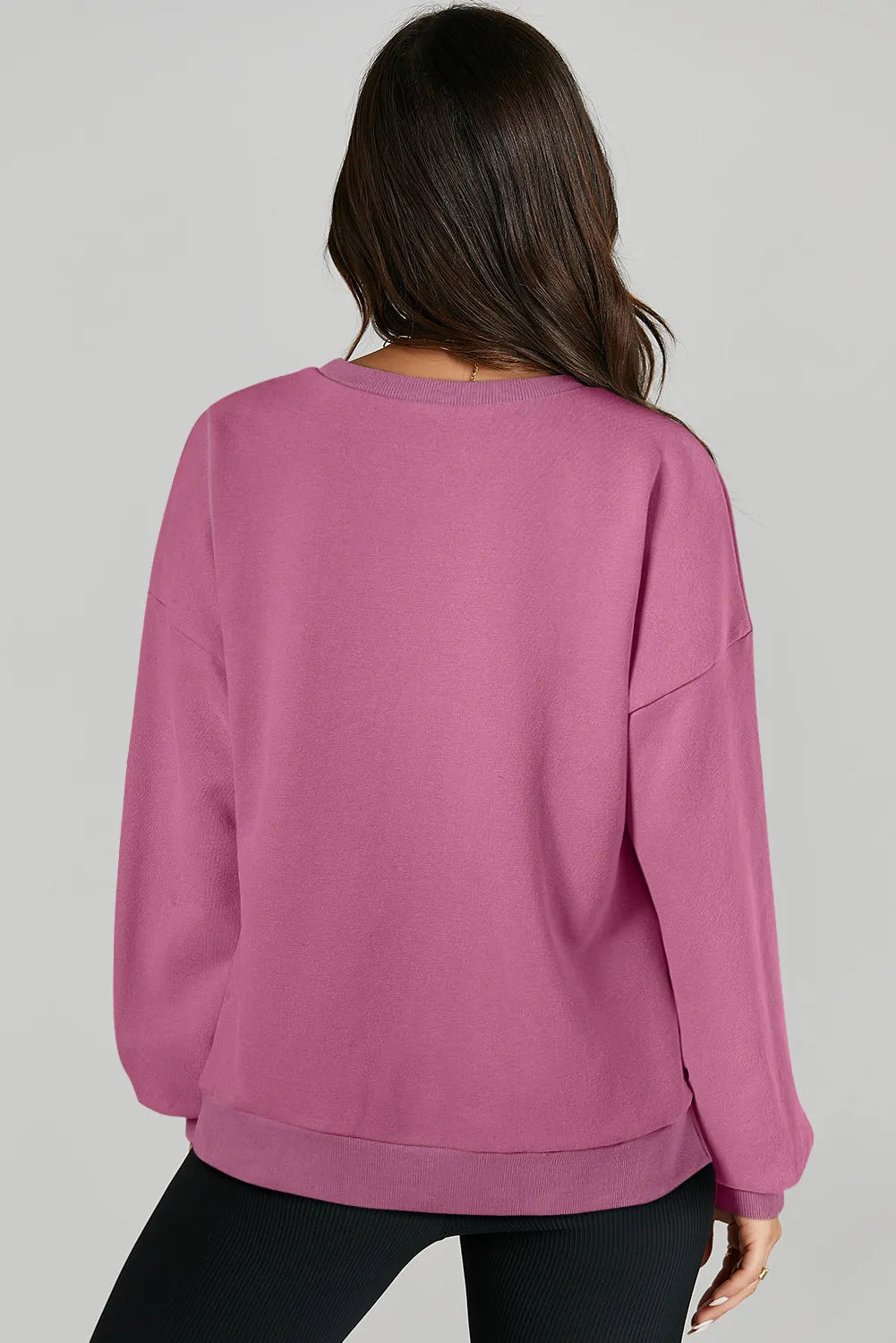 Claudia® | Long-sleeved sweatshirt with a high, low crew neck