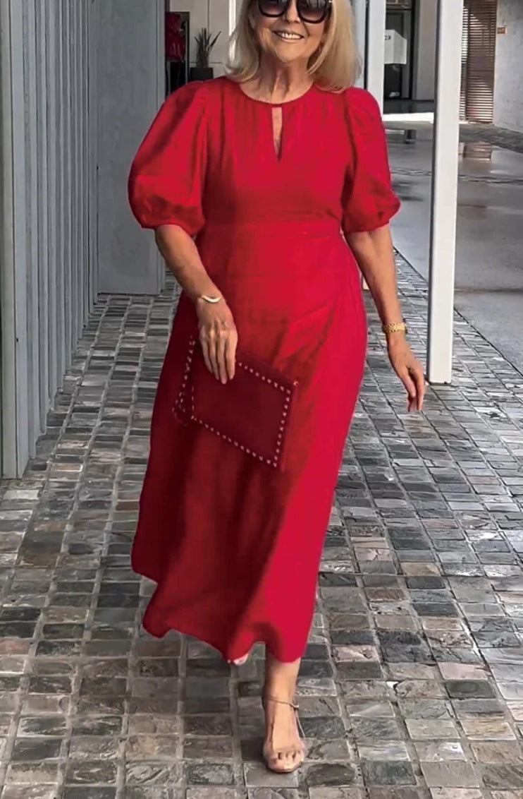 Brooke® | Midi dress with puff sleeves