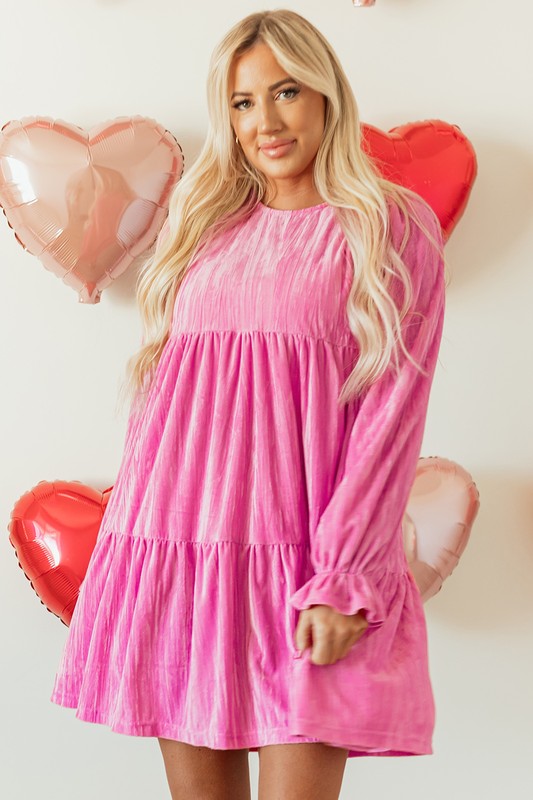 Dayana® | Pink long sleeve dress