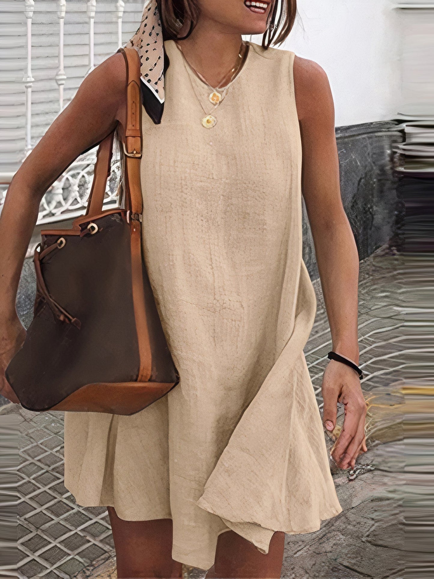 Dulce® | Short Linen Dress