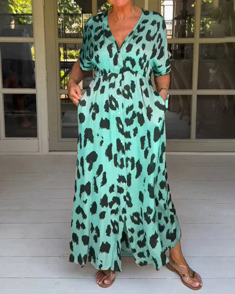 Sharon | Stylish Leopard Print Dress
