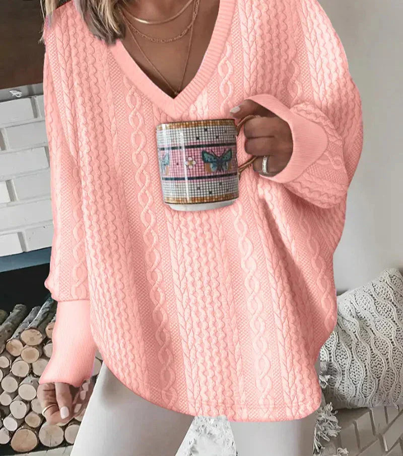 Carina® | Versatile sweater with a button-down collar