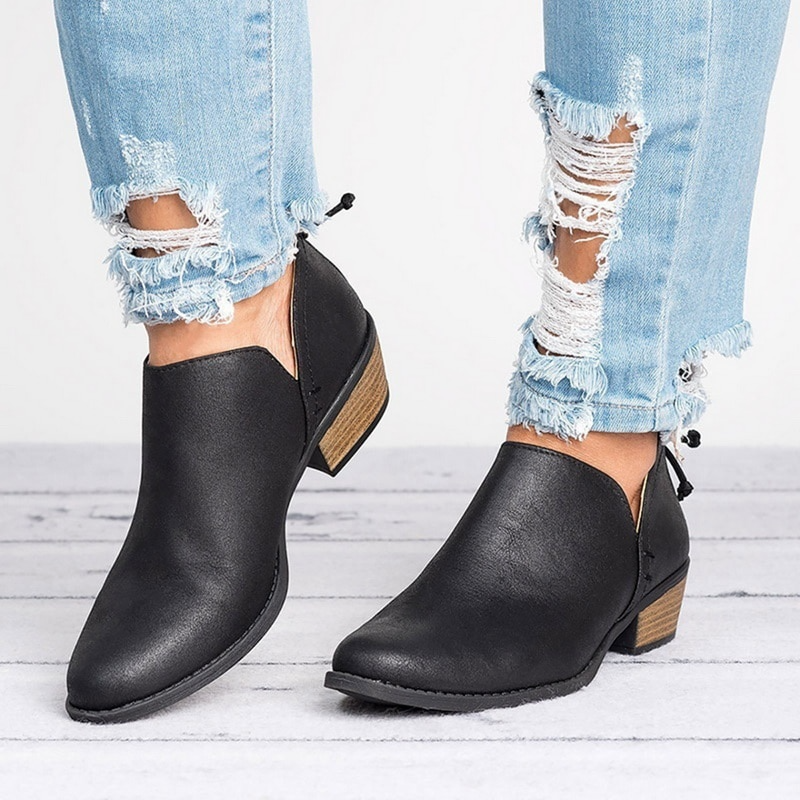 Reba | Vintage Style Ankle Boots with Modern Comfort