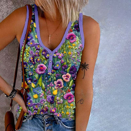 Amelia® | Vintage floral print shirt