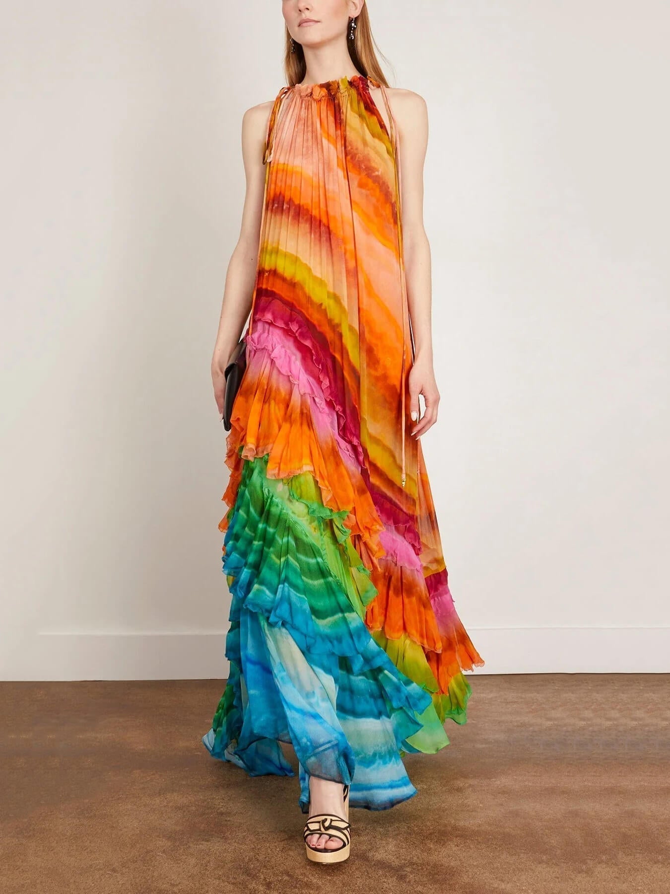 Michelle | Vibrant Ruffle Maxi Dress
