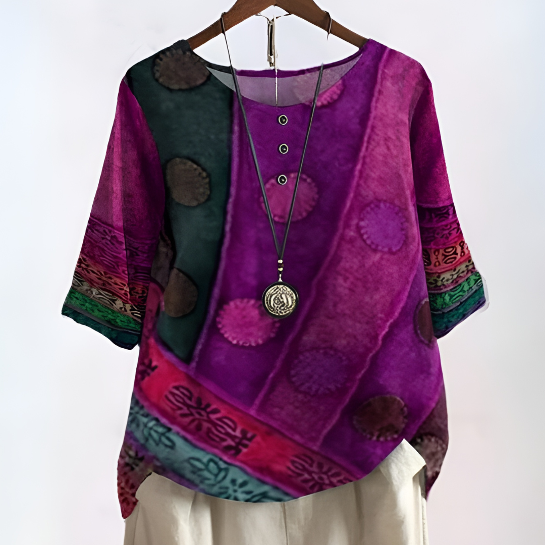 Janice | Flowing Elegant Boho Blouse