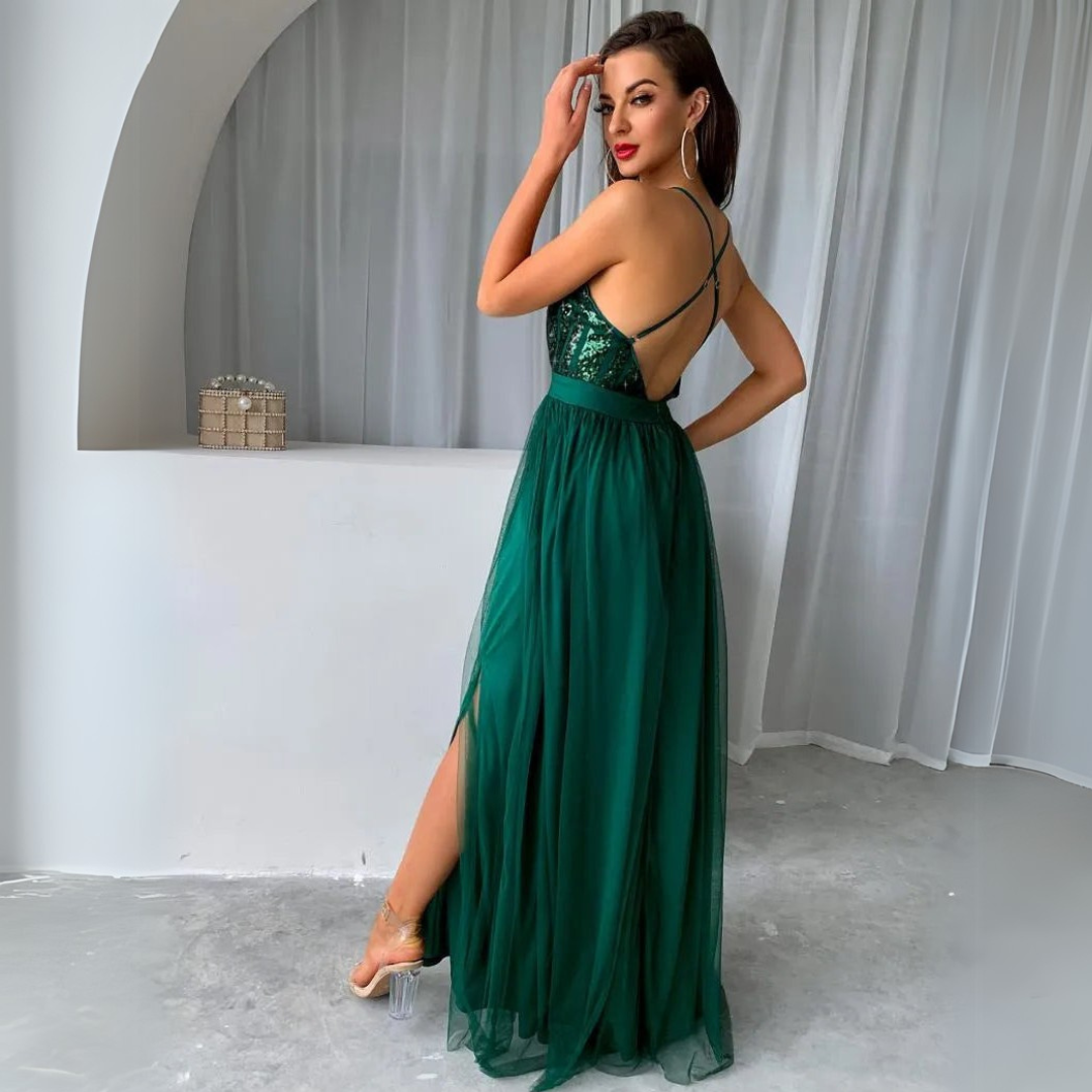 Karen | Elegant Maxi Dress with Sequins for Modern Women