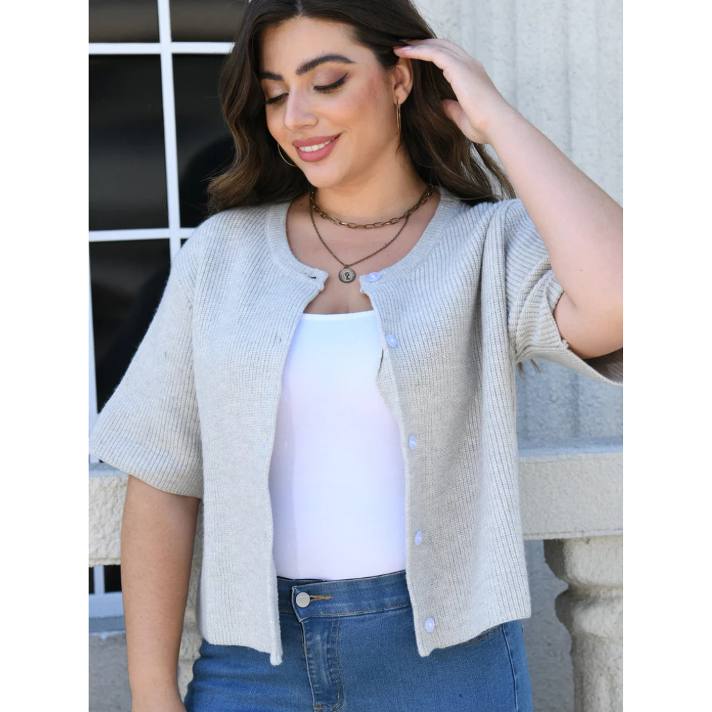 Daniela® | Short sleeve cardigan for women