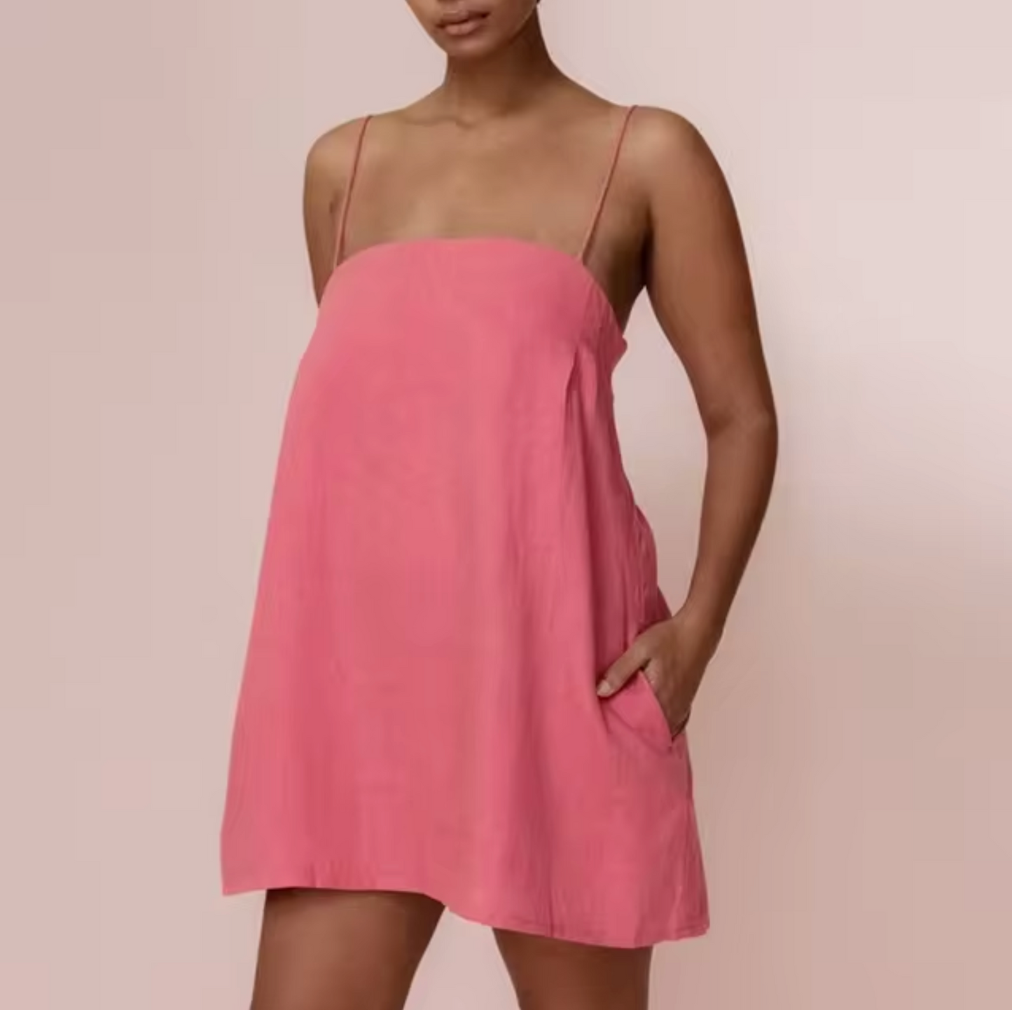 Adria® | Short Linen And Cotton Dress
