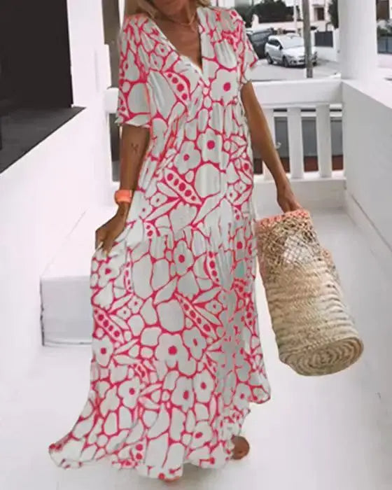 Carys® | Long dress with floral pattern