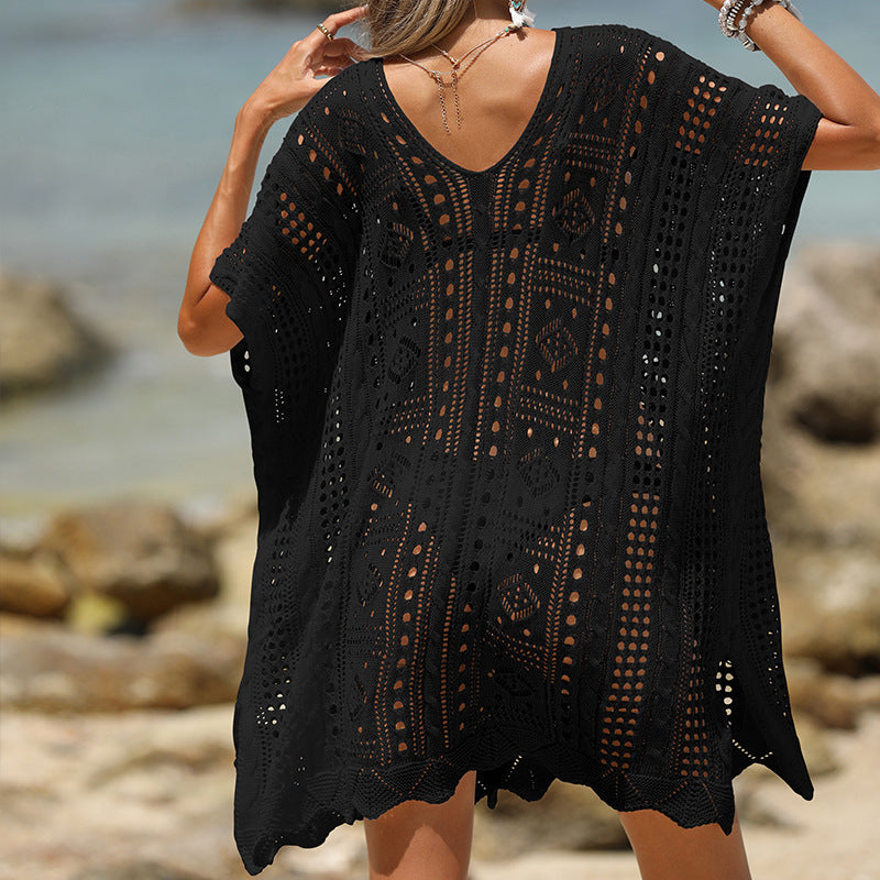 Karina | Stylish Cutout Textured Beach Cover-Up for Sun Protection