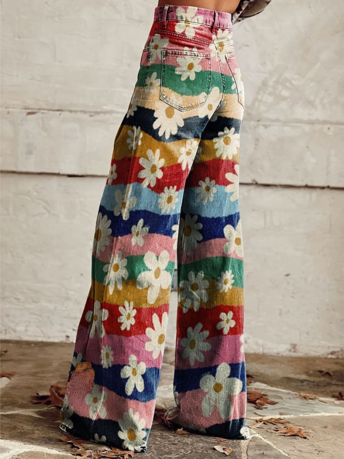 Delia® | Retro floral pants