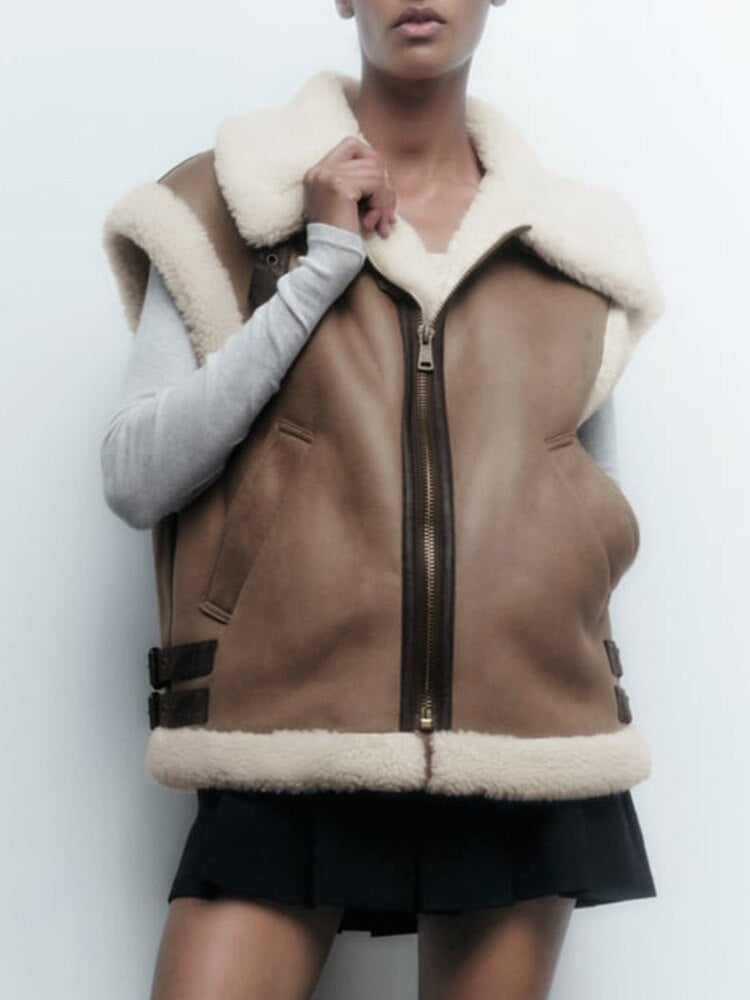 Beatriz | Women's vest with teddy lining