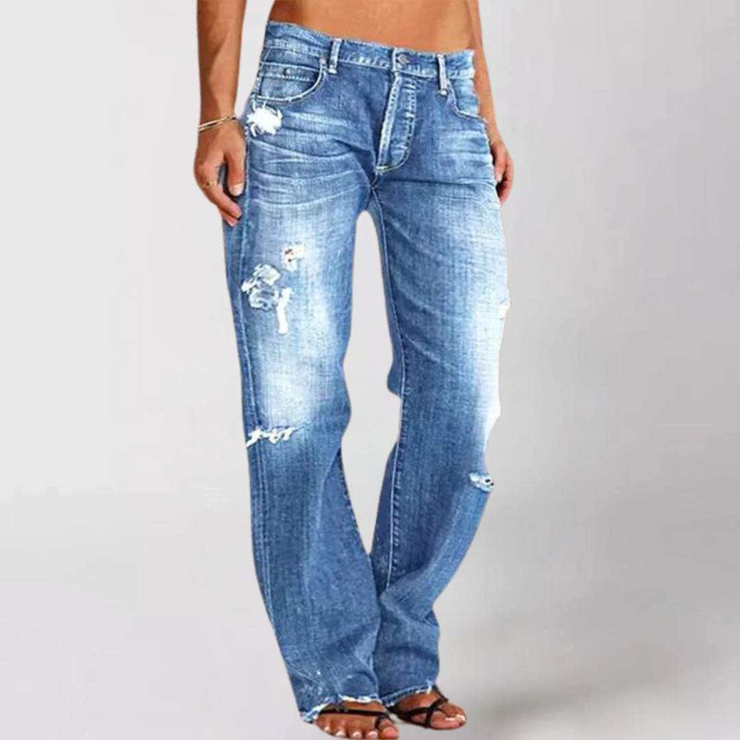 Carol | Relaxed wide-leg denim jeans