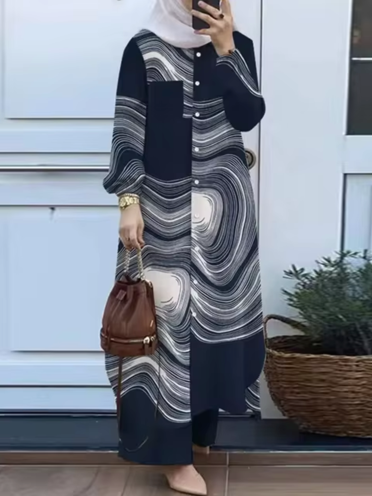 Elisa® | Elegant two-piece set of trousers and dress