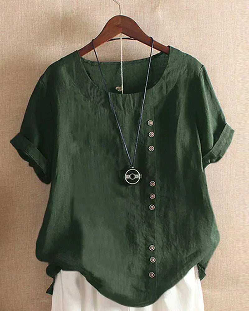 Bonifacia® | Stylish Women'S Blouse With Short Sleeves