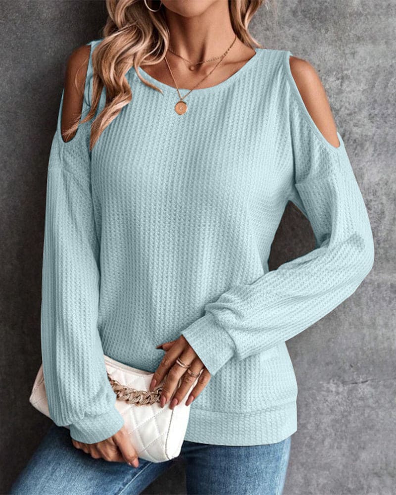 Debora® | Casual Long Sleeve Off Shoulder Sweater