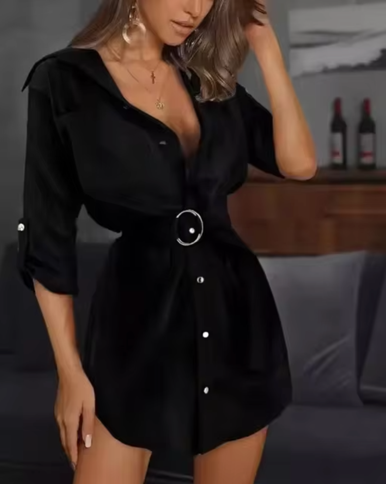 Eliana® | Shirt dress with belt