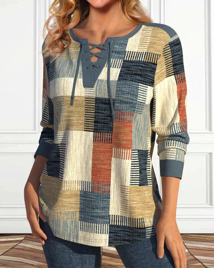 Diana® | Geometric print top