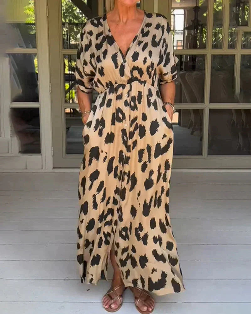 Sharon | Stylish Leopard Print Dress