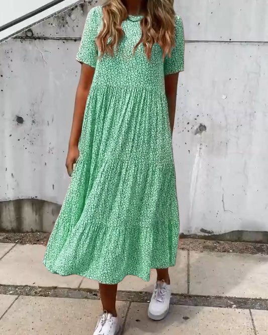 Dolores® | Short sleeve dress with floral print